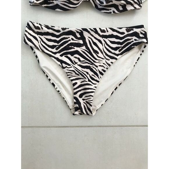 H&M Swim Multicolor Print Bikini Set Swimsuit 34C/6 - Picture 3 of 10